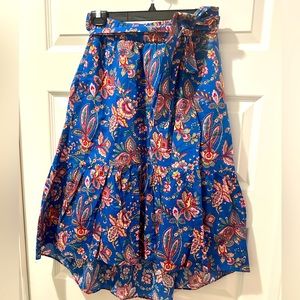 JCrew women’s fun paisley pattern skirt size 0